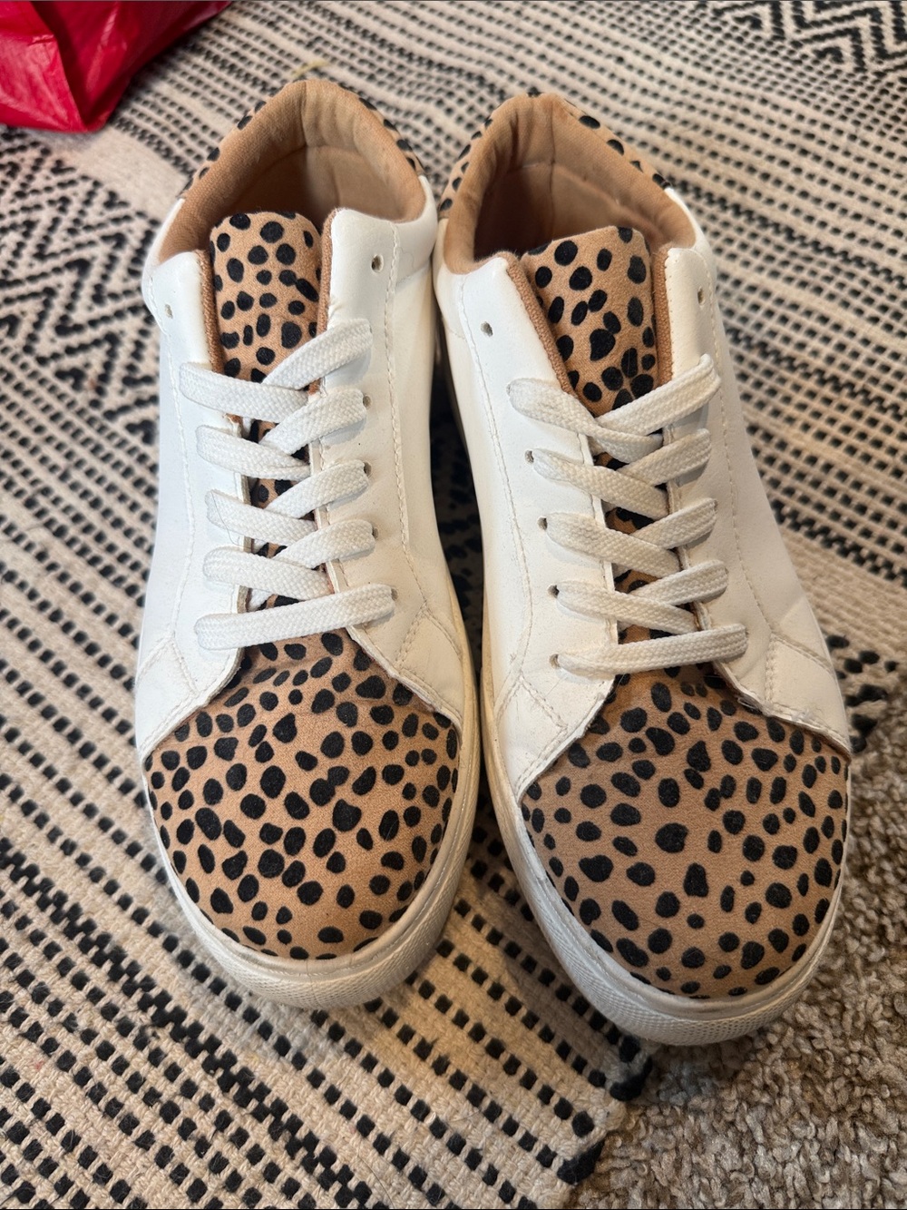 Animal print sneakers